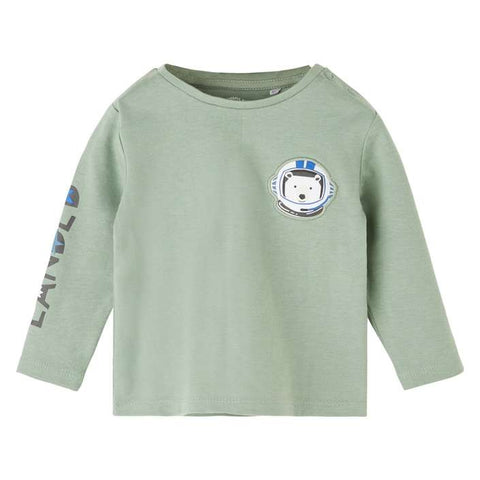 S.Oliver Baby Boy's Green Long-Sleeve Blouse |S.Oliver in Lebanon