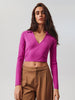 Sinsay Women's Fuchsia Striped Knit Crop Top | Sinsay In Lebanon