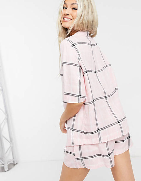 ASOS Design Women's Pink  Pajama Top AMF1635