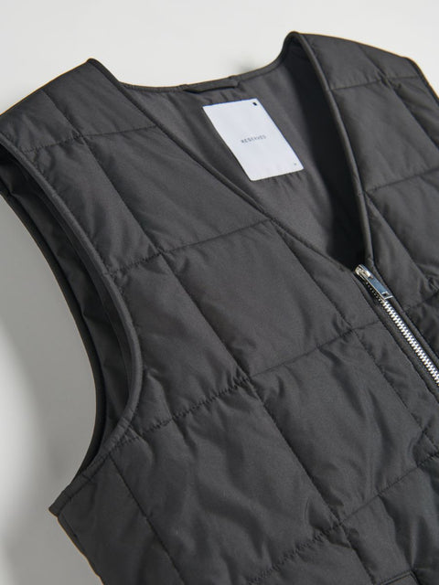 Reserved Men's Black Puffer Quilted Vest | Reserved In Lebanon