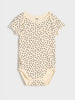 Sinsay Baby Girl's beige floral bodysuit AYA