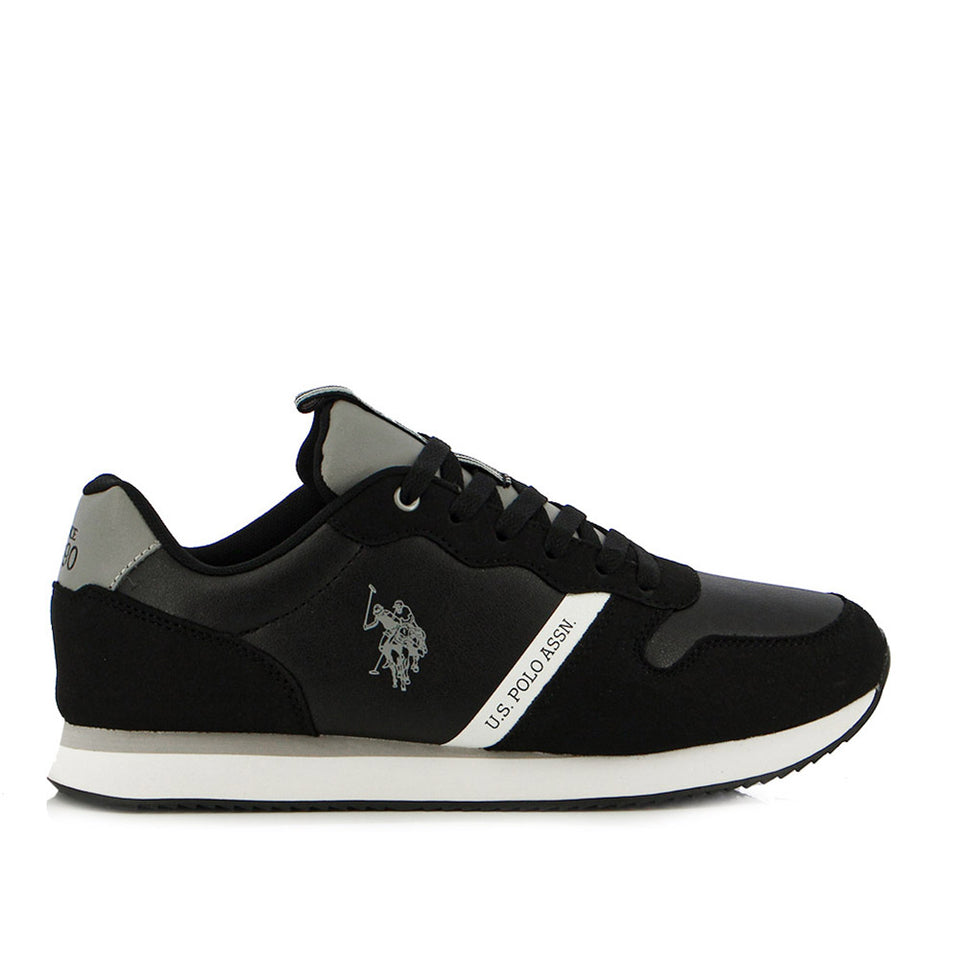 U.S. Polo Assn. Men's Black Nobil Sneakers