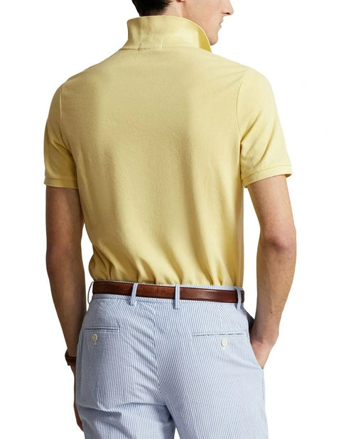 Polo Ralph Lauren Men's Yellow Custom Slim Fit Polo T-Shirt | Polo Ralph Lauren In Lebanon