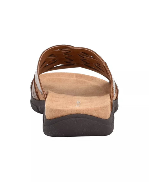 Easy Spirit Women's Camel Leather Meadow Woven Slip-On Sandals | Easy Spirit In Lebanon
