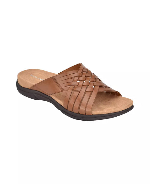 Easy Spirit Women's Camel Leather Meadow Woven Slip-On Sandals | Easy Spirit In Lebanon