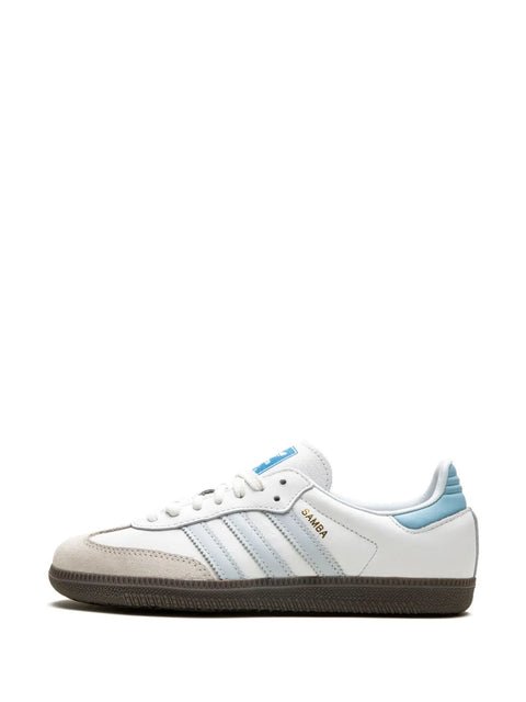 Adidas Women's White & Blue Samba OG Sneakers | Adidas In Lebanon