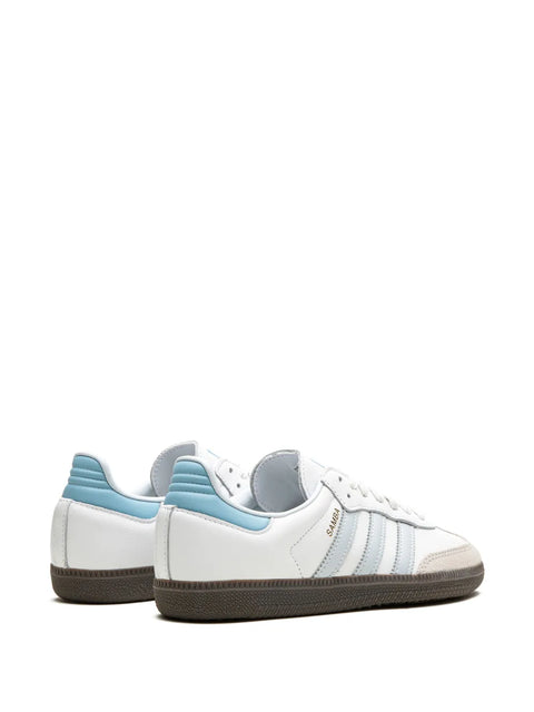 Adidas Women's White & Blue Samba OG Sneakers | Adidas In Lebanon