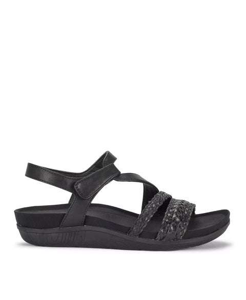 Baretraps Women's Black Jalen Asymmetrical Flat Sandals | Baretraps In Lebanon