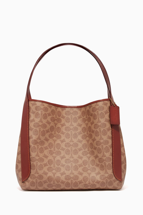 Coach Women's Brown Hadley Hobo Signature Canvas Bag | Coach In Lebanon