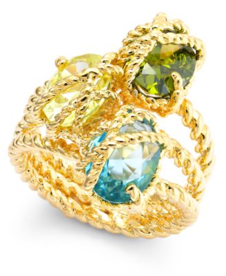 Charter Club Women's Gold Stone Trio Rope Ring| Charter Club in Lebanon