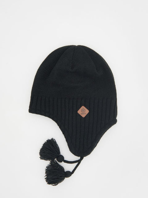 Reserved Baby Boy's Black Tie Straps Beanie |Reserved In Lebanon