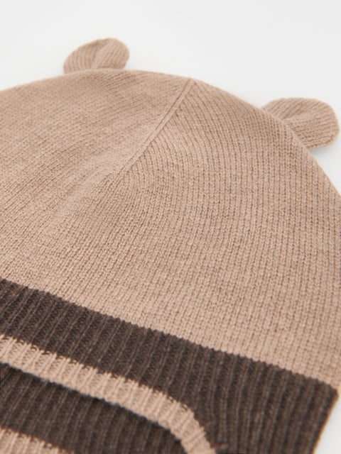 Reserved Baby Boy's Brown Wool Blend Beanie | Reserved In Lebanon