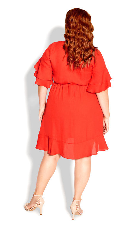 City Chic Women's Red Dress AMZ321