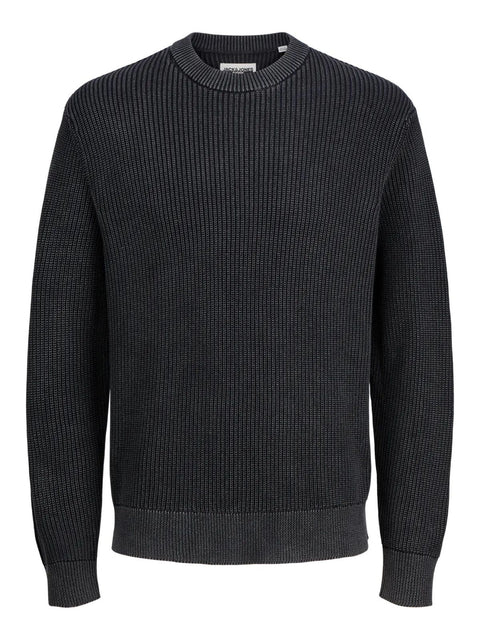Jack & Jones Men's Washed Black Pulover Sweater | Jack & Jones In Lebanon