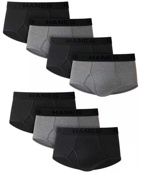 Hanes Men's Black and gray Ultimate Underwear Briefs Pack 7-Pack  | Hanes In Lebanon