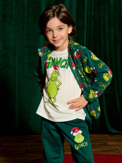 Sinsay Boy's Dark Green Grinch Sweatpants  | Sinsay in Lebanon
