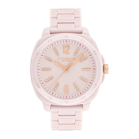 Coach Women's Kitt Blush Ceramic Bracelet Watch 38mm | Coach In Lebanon