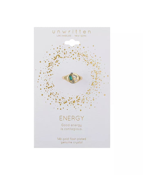 Unwritten Women's Gold Flash Plated Stone Signet Ring| Unwritten In Lebanon