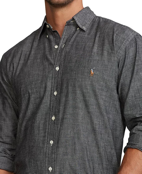 Polo Ralph Lauren Men's Gray Big & Tall Chambray Shirt|Polo Ralph Lauren In Lebanon