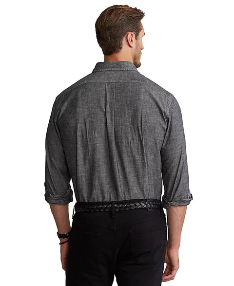 Polo Ralph Lauren Men's Gray Big & Tall Chambray Shirt|Polo Ralph Lauren In Lebanon
