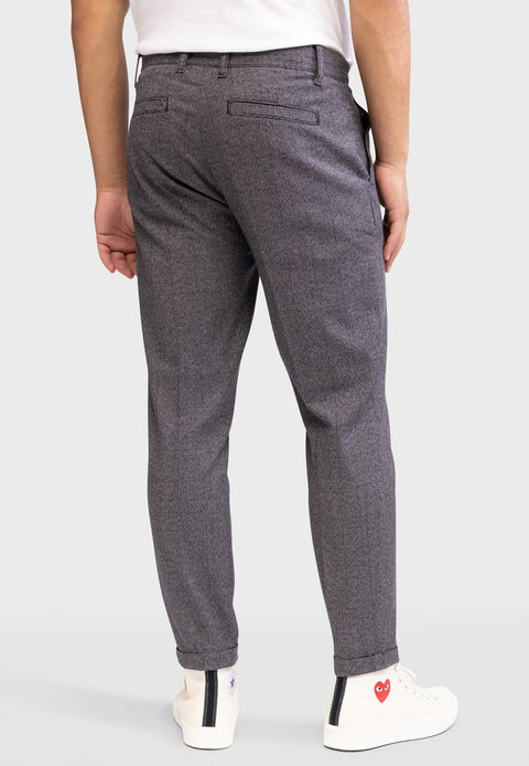 Redefined Rebel Black & Gray Wales Check Ercan Cropped Trousers | Redefined Rebel In Lebanon
