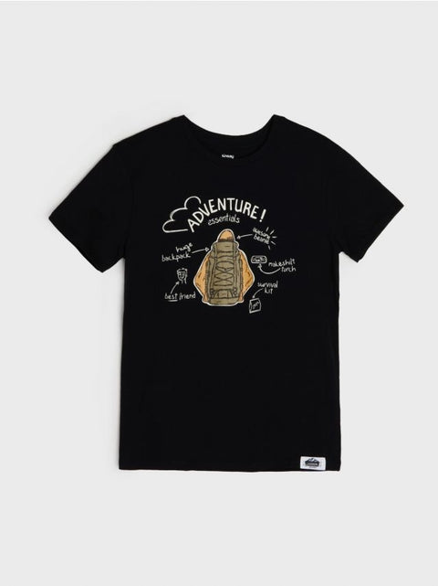 Sinsay Boy's Black T-shirts With A Print | Sinsay In Lebanon