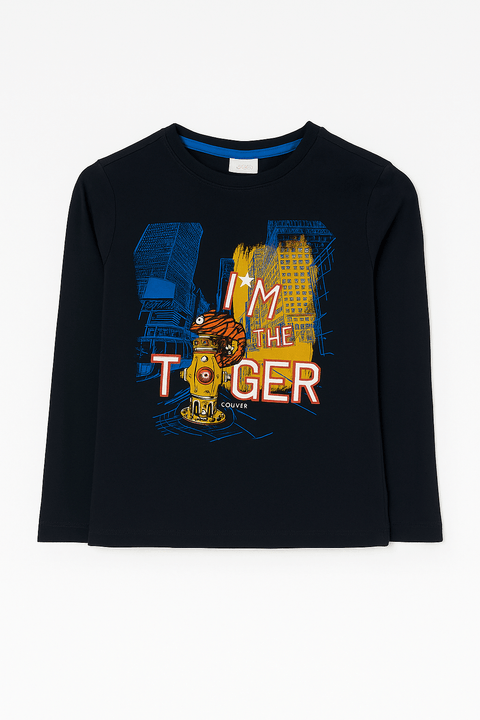 S.Oliver Boy's Navy Long-Sleeve Blouse |S.Oliver in Lebanon