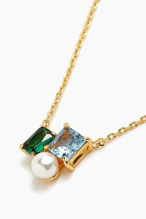 Kate Spade Women's  Victoria Blue\Gold Necklace | Kate Spade in Lebanon