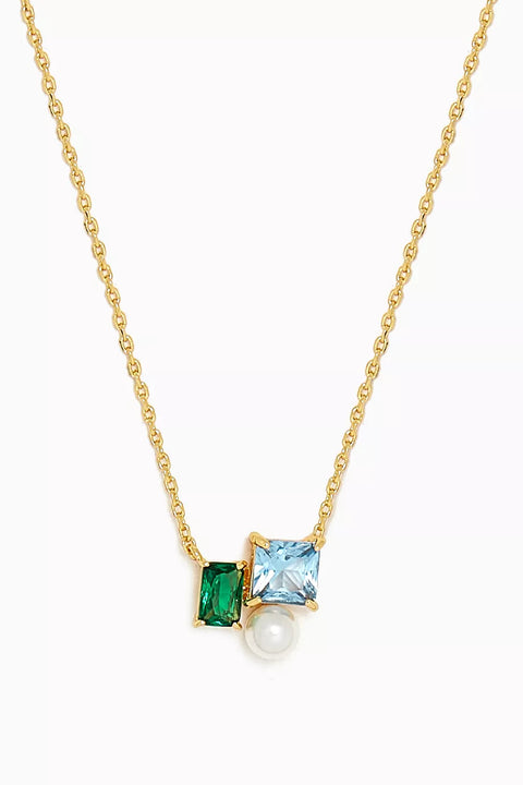 Kate Spade Women's  Victoria Blue\Gold Necklace | Kate Spade in Lebanon