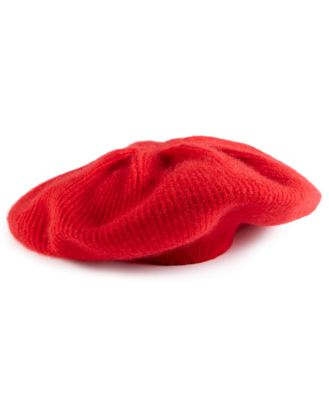 Charter Club Women's Red Beret Hat ABW507(lr96)