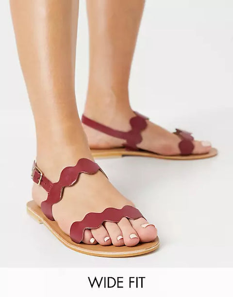 ASOS Design Women's Burgundy Sandal ANS720