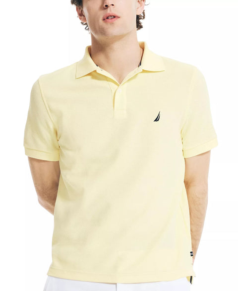 Nautica Men's Light Yellow Classic-Fit Performance Deck Polo T-Shirt | Nautica In Lebanon