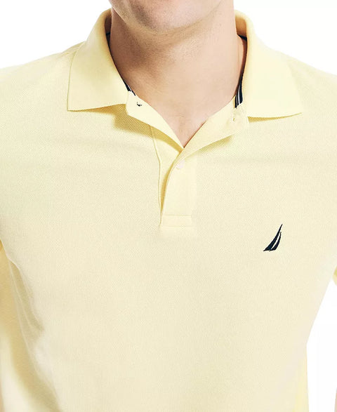 Nautica Men's Light Yellow Classic-Fit Performance Deck Polo T-Shirt | Nautica In Lebanon