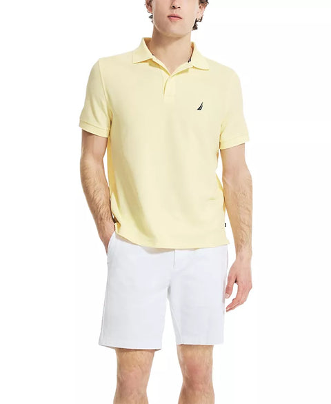 Nautica Men's Light Yellow Classic-Fit Performance Deck Polo T-Shirt | Nautica In Lebanon