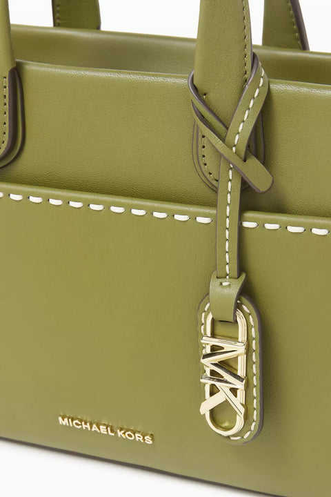 Michael Kors Women's  Green Small Gigi Messenger Crossbody Bag  | Michael Kors in Lebanon