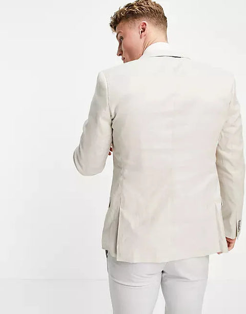 Asos Design Men's Ecru Blazer ANF1640