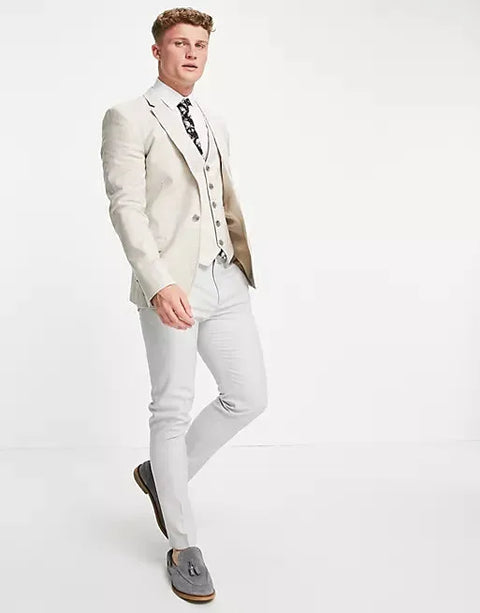 Asos Design Men's Ecru Blazer ANF1648