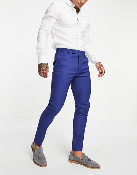 Asos Design Men's Navy Suit Trouser ANF2305