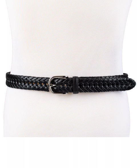 Club Room Men's Black Hand-Laced Braided Belt | Club Room In Lebanon