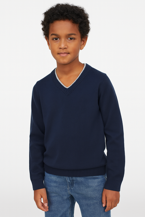 Boboli Boy's Navy Long-Sleeve Sweatshirt| Boboli in Lebanon