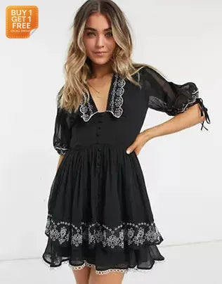 Asos Design Women's Black Dress ANF1862