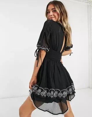 Asos Design Women's Black Dress ANF1862