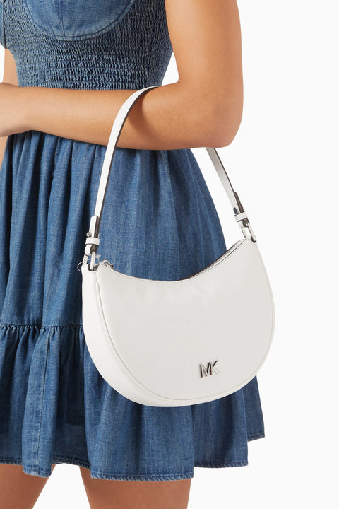 Michael Kors Women's White Leather Kyla Shoulder Bag | Michael Kors In Lebanon