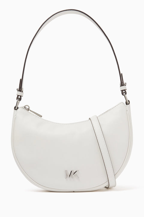 Michael Kors Women's White Leather Kyla Shoulder Bag | Michael Kors In Lebanon