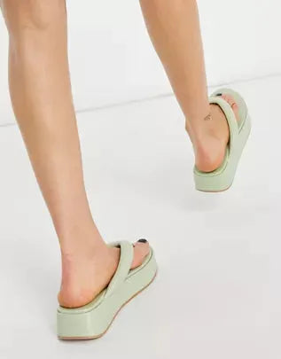 ASOS Design Women's Mint Green Slipper ANS628