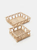 Sinsay Beige Decorative Tray 30 cm x 24 cm x 7 cm | Sinsay In Lebanon