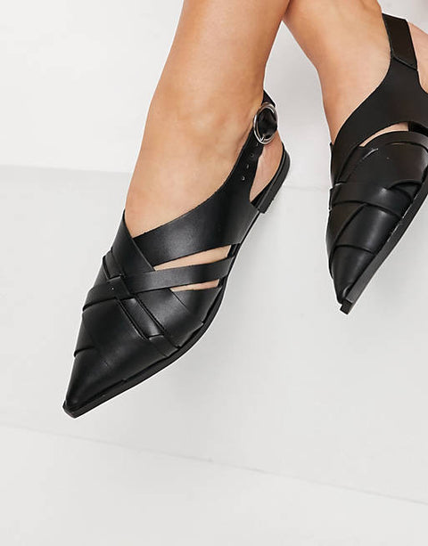 ASOS Design Women's  Black flat Shoes 101158490  AMS240