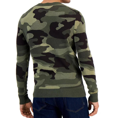 Alfani Men's Camo-Print Crewneck Sweater |Alfani In Printed