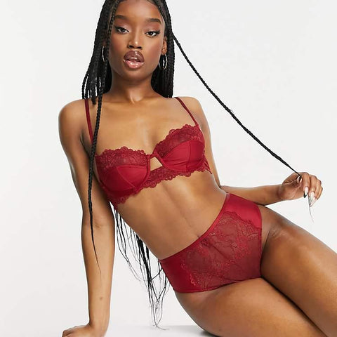 Asos Design Women's Burgundy Thong ANF2907