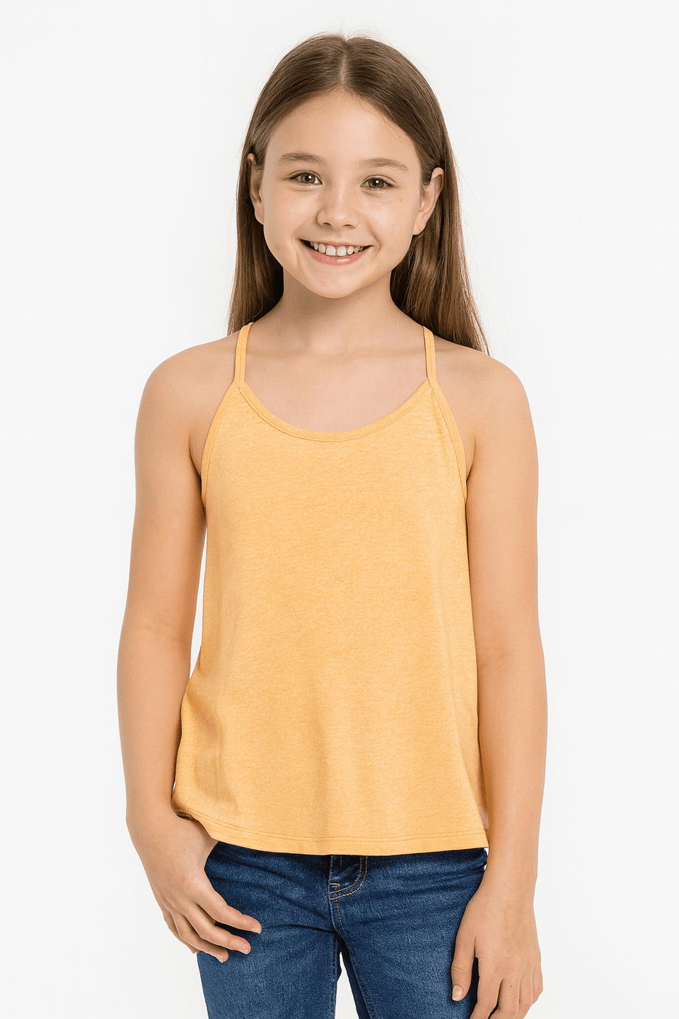 ID Ideology Girl's Orange Top ABFK652